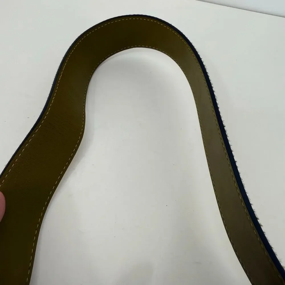 Tory Burch Sawyer Calf Hair Mini Shoulder Bag in Olive Green